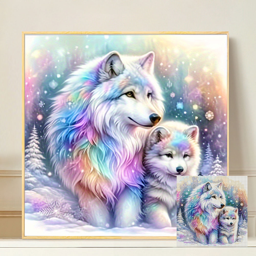 Photo Mosaic Print - 動物ダイヤモンドペインティングコンプリートキットフルスクエアラウンドドリルモザイク漫画手作りギフト