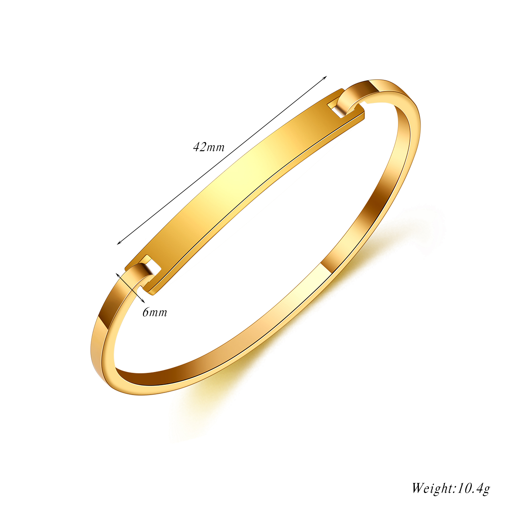 パーソナライズされたステンレス製バングル、ユニークなスクエア - Coordinates Bracelet のレビューと価格