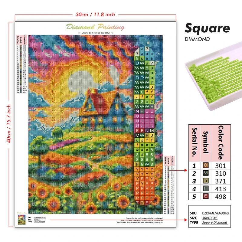 DIY 5D フルラウンドドリル ダイヤモンドペイント 牡丹 - Photo Mosaic Print のレビューと価格